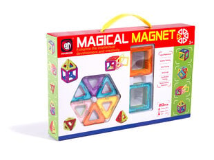 Магнитный конструктор Magical Magnet 20 деталей цена и информация | Конструкторы и кубики | kaup24.ee