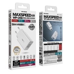 Адаптер WK Design 2x USB 2 A + USB - micro USB WP-U56, 1 мм цена и информация | Зарядные устройства для телефонов | kaup24.ee