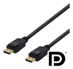 Kaabel Deltaco DisplayPort, 2m hind ja info | Kaablid ja juhtmed | kaup24.ee