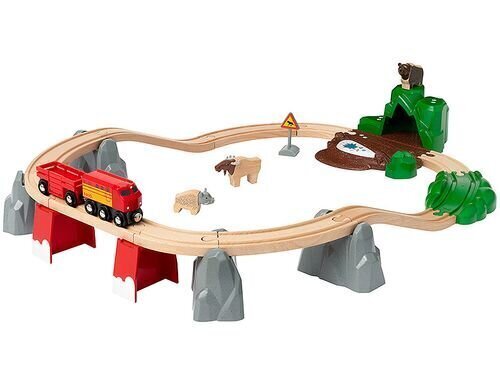 Raudteega rongikomplekt Brio Forest Animals, 33988 hind ja info | Poiste mänguasjad | kaup24.ee