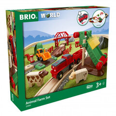 Комплект с железнодорожными путями Brio Animal Farm, 33984 цена и информация | Игрушки для мальчиков | kaup24.ee