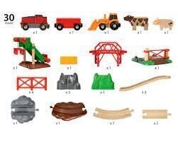 Raudteega rongikomplekt Brio Animal Farm, 33984 hind ja info | Poiste mänguasjad | kaup24.ee