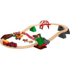 Комплект с железнодорожными путями Brio Animal Farm, 33984 цена и информация | Игрушки для мальчиков | kaup24.ee