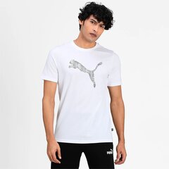 Футболка Puma Cat Basic Tee White цена и информация | Meeste T-särgid | kaup24.ee