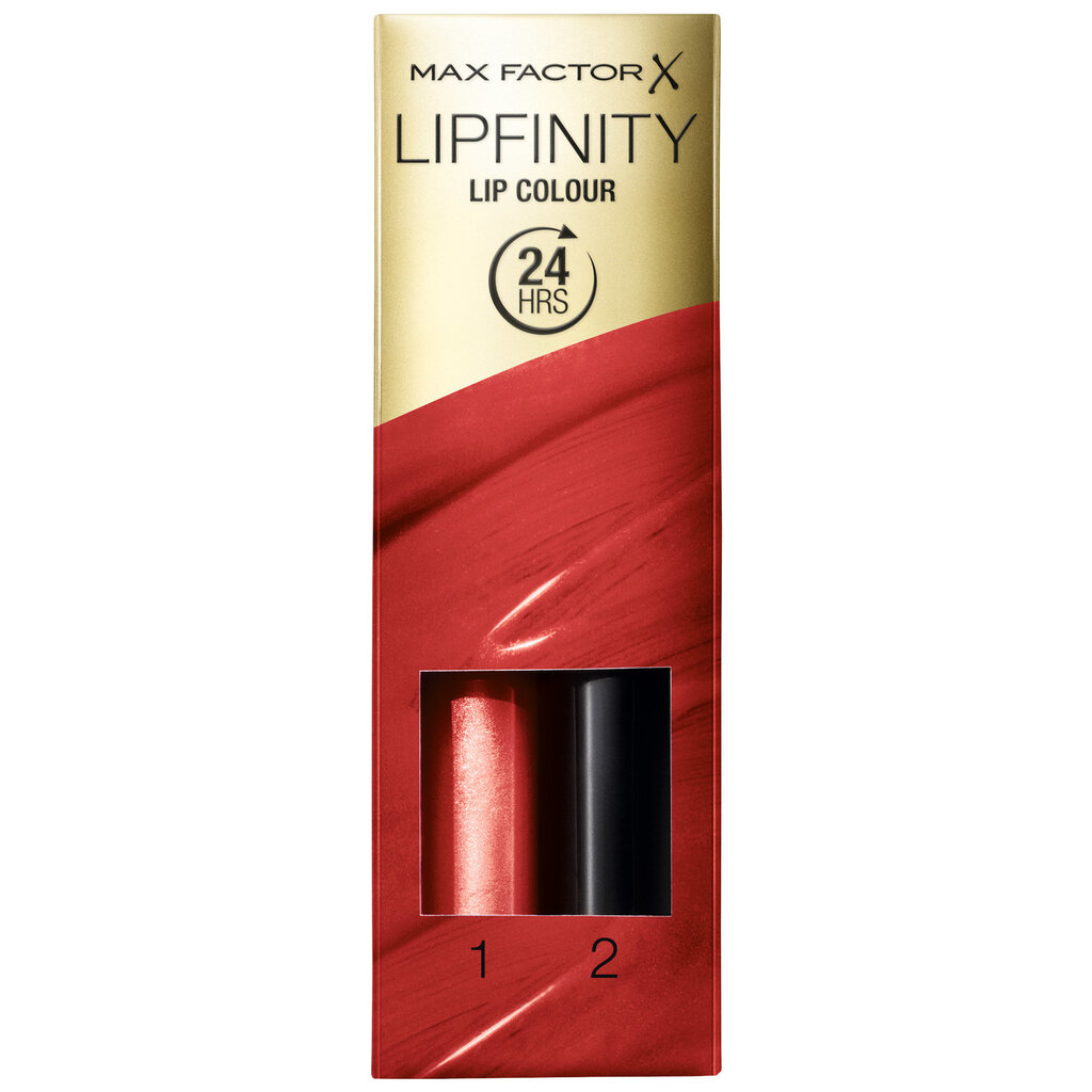Kauapüsiv huulevärv Lipfinity Lip Colour Max Factor, 1 gab, 120 Hot hind ja info | Huulepulgad, -läiked, -palsamid, vaseliin | kaup24.ee
