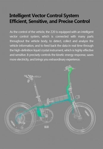Elektriline jalgratas Himo Z20, hall hind ja info | Elektrirattad | kaup24.ee