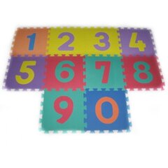 Puzzlematt numbrid 0­-9 Chippy, 10 tk цена и информация | Развивающие коврики | kaup24.ee