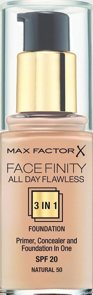 Jumestuskreem Face Finity All Day Flawless 3in1 Max Factor 30 ml цена и информация | Jumestuskreemid, puudrid | kaup24.ee