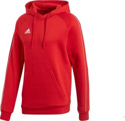 Meeste kapuutsiga pusa Adidas Core 18 Y Hoody, punane hind ja info | Meeste pusad | kaup24.ee