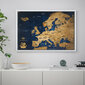 Euroopa kaart tihvtidega Boonus 100 tihvti, raamiga seikluskaart hind ja info | Maailmakaardid | kaup24.ee
