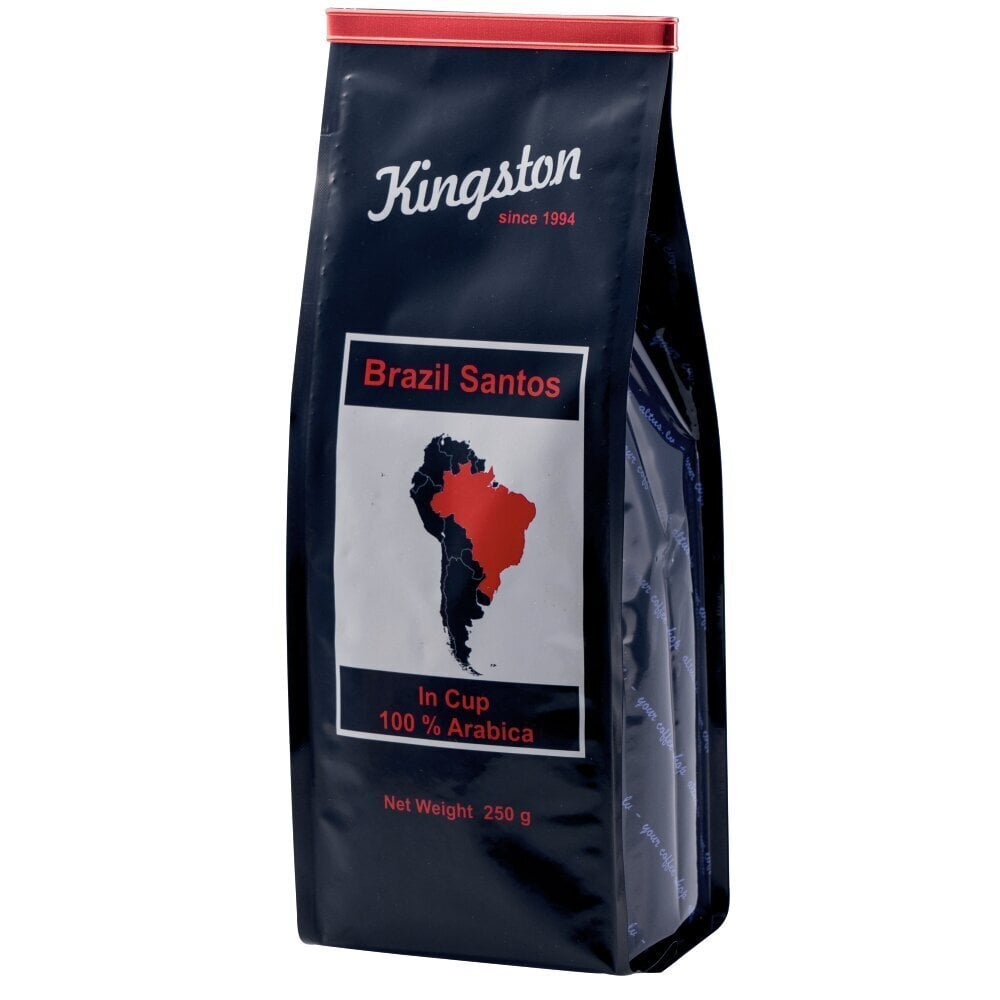 Must kohv "Brazil Santos" jahvatatud, 100% arabica, 250g. цена и информация | Kohv, kakao | kaup24.ee