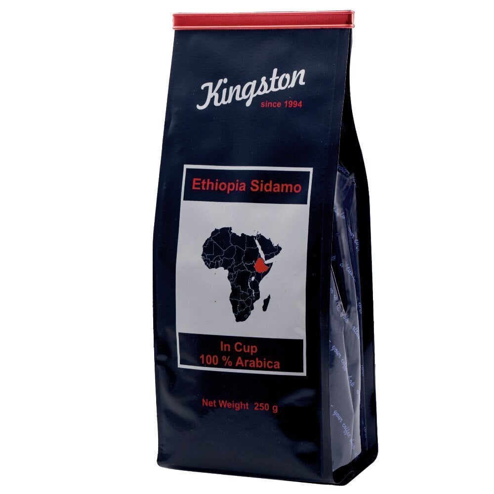 Must kohv "Ethiopia Sidamo" jahvatatud, 100% arabica, 250g. цена и информация | Kohv, kakao | kaup24.ee