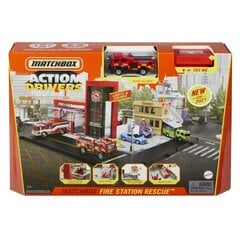 Пожарная станция с авто моделью Matchbox, HBD76 цена и информация | Игрушки для мальчиков | kaup24.ee