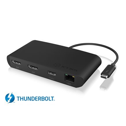 Raidsonic Icy Box Thunderbolt 3 DockingS hind ja info | USB jagajad, adapterid | kaup24.ee