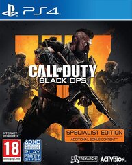 PlayStation 4 MängCall of Duty Black Ops 4 Specialist Edition, 5030917246098 hind ja info | Arvutimängud, konsoolimängud | kaup24.ee