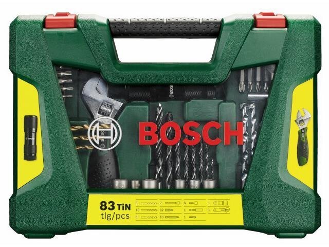 Tööriistakomplekt BOSCH 83 tk V-Line Titanium цена и информация | Käsitööriistad | kaup24.ee
