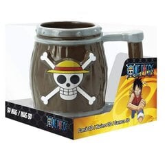 One Piece - Barrel 3D Mug, 350ml hind ja info | Fännitooted mänguritele | kaup24.ee