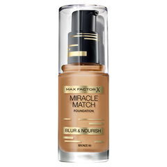 Jumestuskreem Max Factor Miracle Match 30 ml, 80 Bronze hind ja info | Jumestuskreemid, puudrid | kaup24.ee