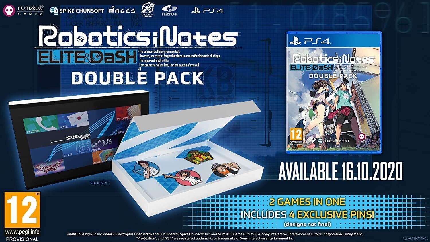 PlayStation 4 Mäng Robotics; Notes Double Pack Badge Edition цена и информация | Arvutimängud, konsoolimängud | kaup24.ee