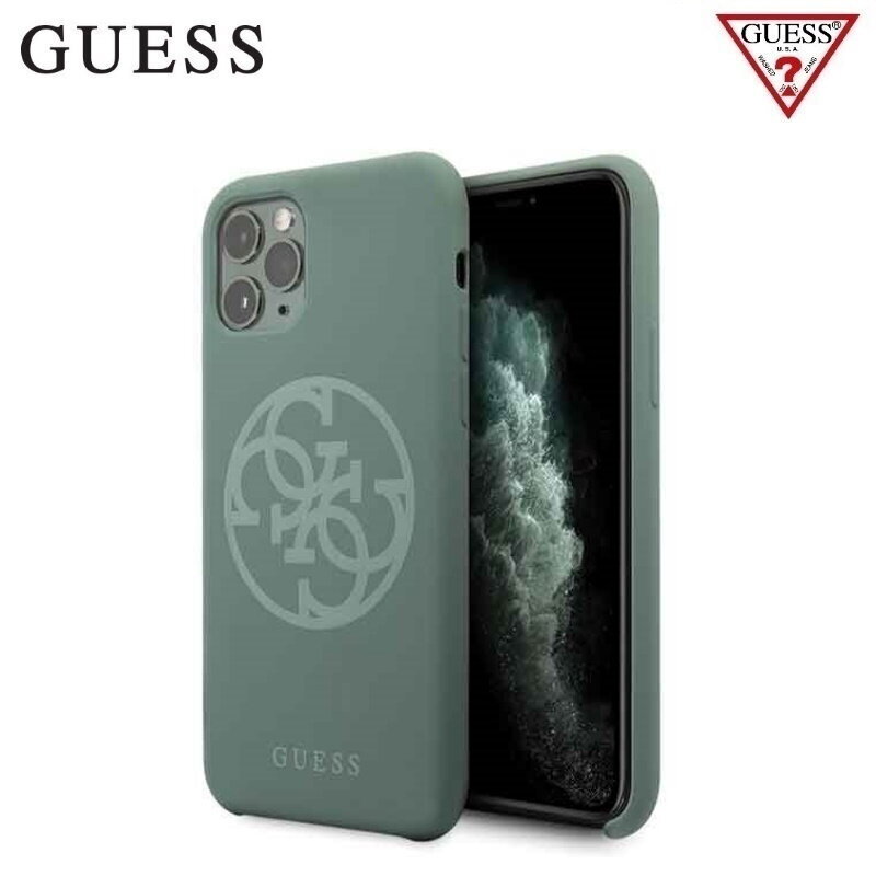 Guess GUHCN65LS4GKA 4G Tone On Tone hard back cover case for Apple iPhone 11 Pro Max Khaki Green hind ja info | Telefoni kaaned, ümbrised | kaup24.ee