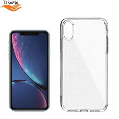 TakeMe "Clear" seeria Läbipaistev 2mm õhuke tagus Apple iPhone Xr-le цена и информация | Чехлы для телефонов | kaup24.ee