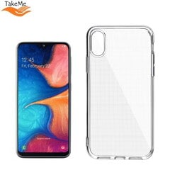 TakeMe "Clear" seeria Läbipaistev 2mm õhuke tagus Samsung Galaxy A20e (A202F) jaoks цена и информация | Чехлы для телефонов | kaup24.ee