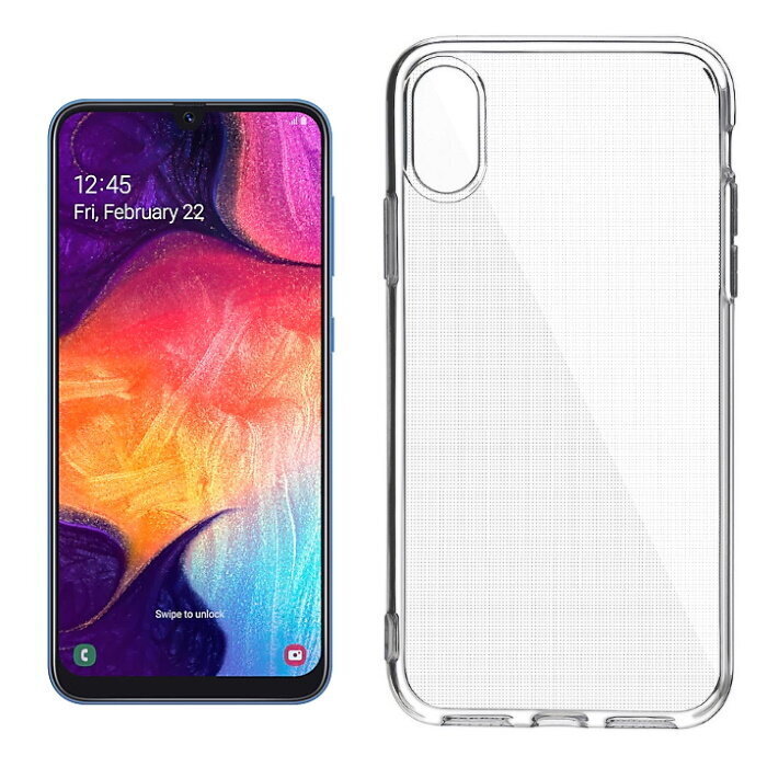 TakeMe "Clear" seeria Läbipaistev 2mm õhuke tagus Samsung Galaxy A50 (A505F) / A30s (A307F) jaoks цена и информация | Telefoni kaaned, ümbrised | kaup24.ee