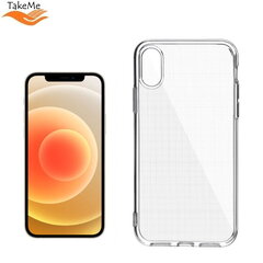 TakeMe "Clear" seeria Läbipaistev 2mm õhuke tagus Apple iPhone 12 Pro Max'ile цена и информация | Чехлы для телефонов | kaup24.ee