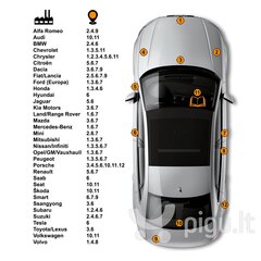 BMW C4B - RHODONITSILBER/RHODONITSILBER II Карандаш-корректор для устранения царапин 15 ml цена и информация | Автомобильная краска | kaup24.ee
