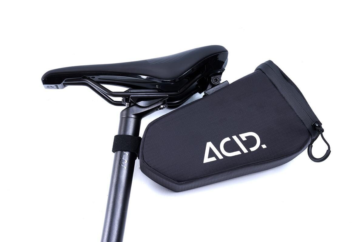 Jalgrattakott ACID Click L, riputatud istme alla, must цена и информация | Rattakotid ja telefonikotid | kaup24.ee