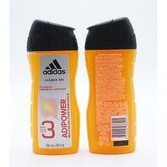 Dušigeel Adidas AdiPower meestele, 250 ml hind ja info | Dušigeelid, õlid | kaup24.ee