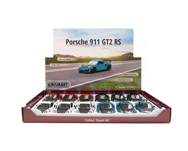Mudelauto Kinsmart Porsche 911 GT2 RS цена и информация | Poiste mänguasjad | kaup24.ee