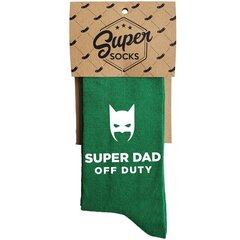 Sokid "Super dad off duty" цена и информация | Оригинальные носки | kaup24.ee