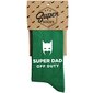 Sokid "Super dad off duty" hind ja info | Lõbusad sokid | kaup24.ee
