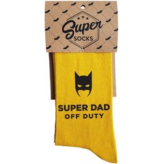 Sokid "Super dad off duty" цена и информация | Оригинальные носки | kaup24.ee