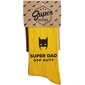 Sokid "Super dad off duty" цена и информация | Lõbusad sokid | kaup24.ee