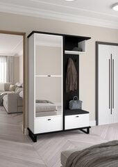 Комплект мебели для прихожей Meblocross Cross Cro-14 3D, черный/ белый цена и информация | Комплекты в прихожую | kaup24.ee