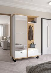 Комплект мебели для прихожей Meblocross Cross Cro-14 3D, черный/ белый / бежевый цена и информация | Комплекты в прихожую | kaup24.ee