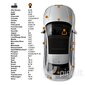 BMW 357 - SIERRAROT Komplekt: Kriimustuste parandmaise värv + Krunt (roostekaitse) + Poleerimisaine 15 ml hind ja info | Auto värvikorrektorid | kaup24.ee