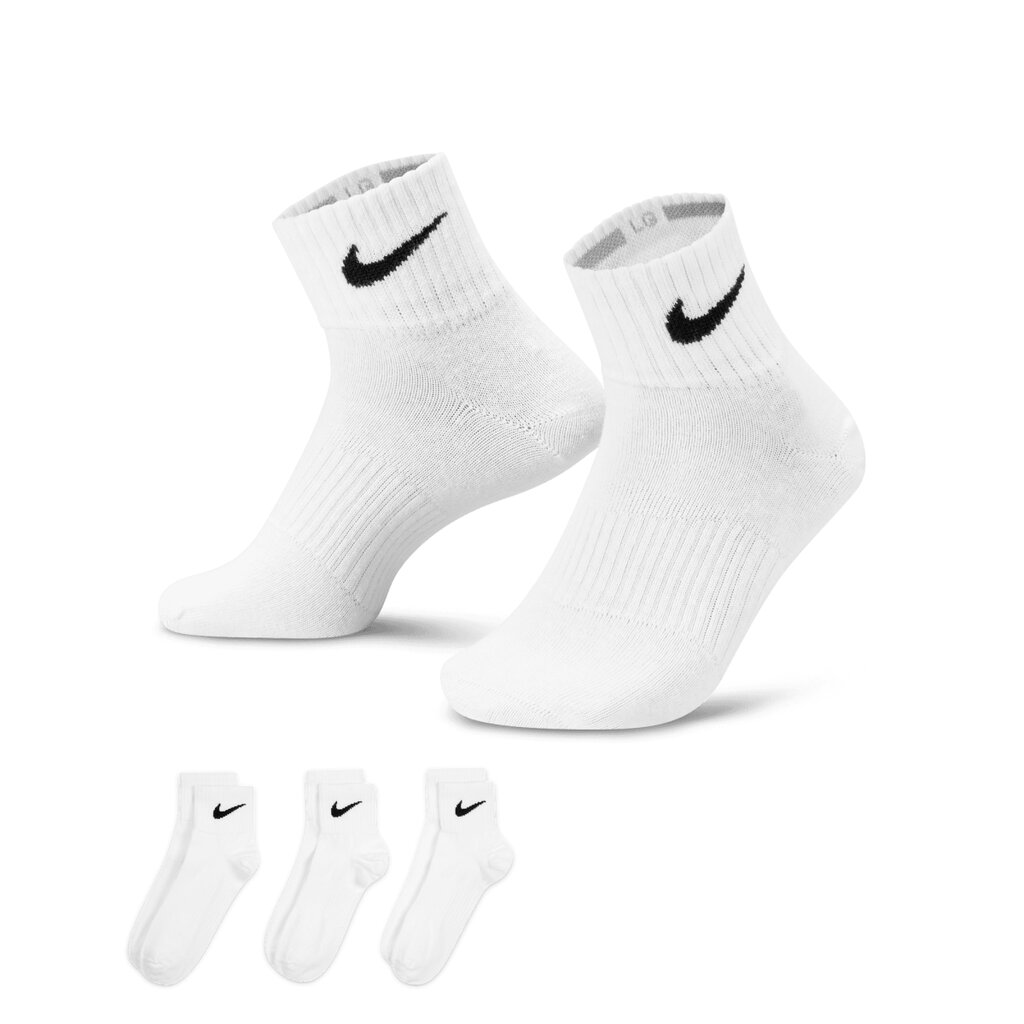 Nike madalad sokid 3 pk, valge hind ja info | Meeste sokid | kaup24.ee