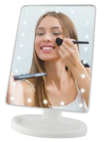 Peegel LED valgustusega 180° цена и информация | Vannitoa sisustuselemendid ja aksessuaarid | kaup24.ee