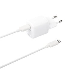 DELTACO USBC-AC141, USB-C, Lightning, 3A цена и информация | Зарядные устройства для телефонов | kaup24.ee