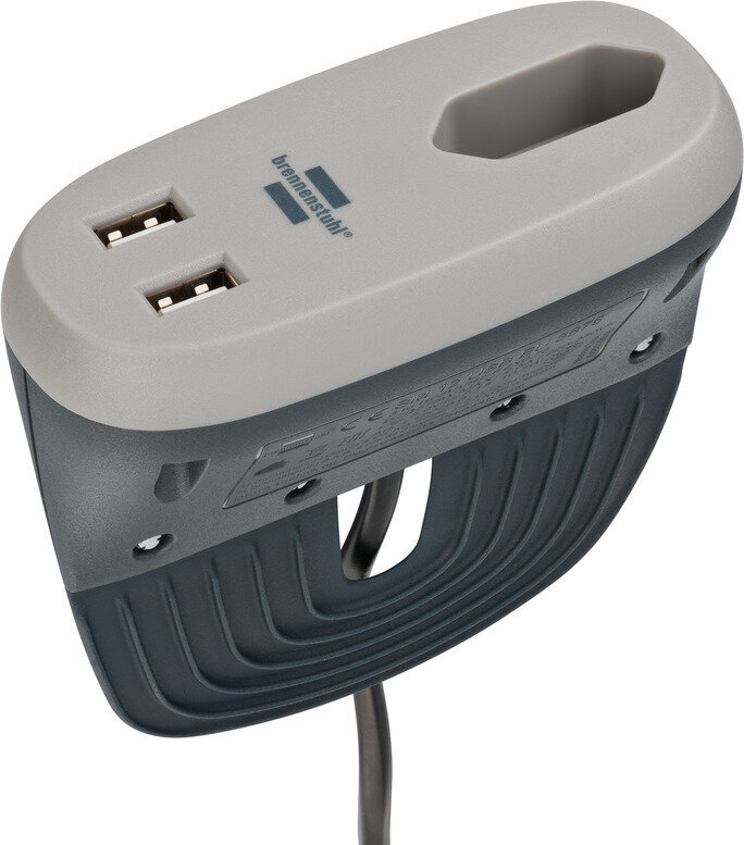 Brennenstuhl pikendusjuhe Diivanile 2XUSB 2100 mA 1 pesa 3m. hind ja info | Pikendusjuhtmed, kaablid | kaup24.ee