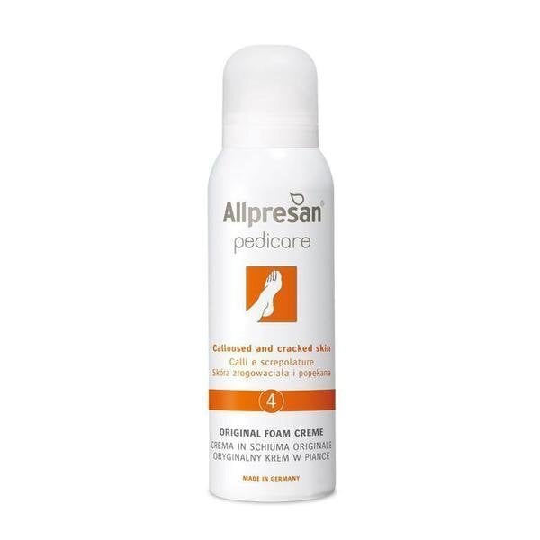 Allpresan Pedicare Foam Cream with 15% Urea nr.4 - vahtkreem lõhedega sarvestunud nahale, 125ml hind ja info | Kehakreemid, kehaspreid | kaup24.ee