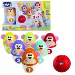 Игра - детские кегли Chicco Monkey Strike цена и информация | Игрушки для малышей | kaup24.ee