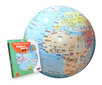 Täispuhutav gloobus-pall CALY, Maailm, 40957, 42 cm цена и информация | Arendavad mänguasjad | kaup24.ee