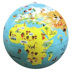 Надувной глобус-мяч Caly Little Travelers, 40735, 30 см цена и информация | Развивающие игрушки и игры | kaup24.ee