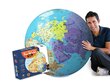 Täispuhutav gloobus-pall CALY, Maailm XXL, 40605, 85 cm цена и информация | Arendavad mänguasjad | kaup24.ee