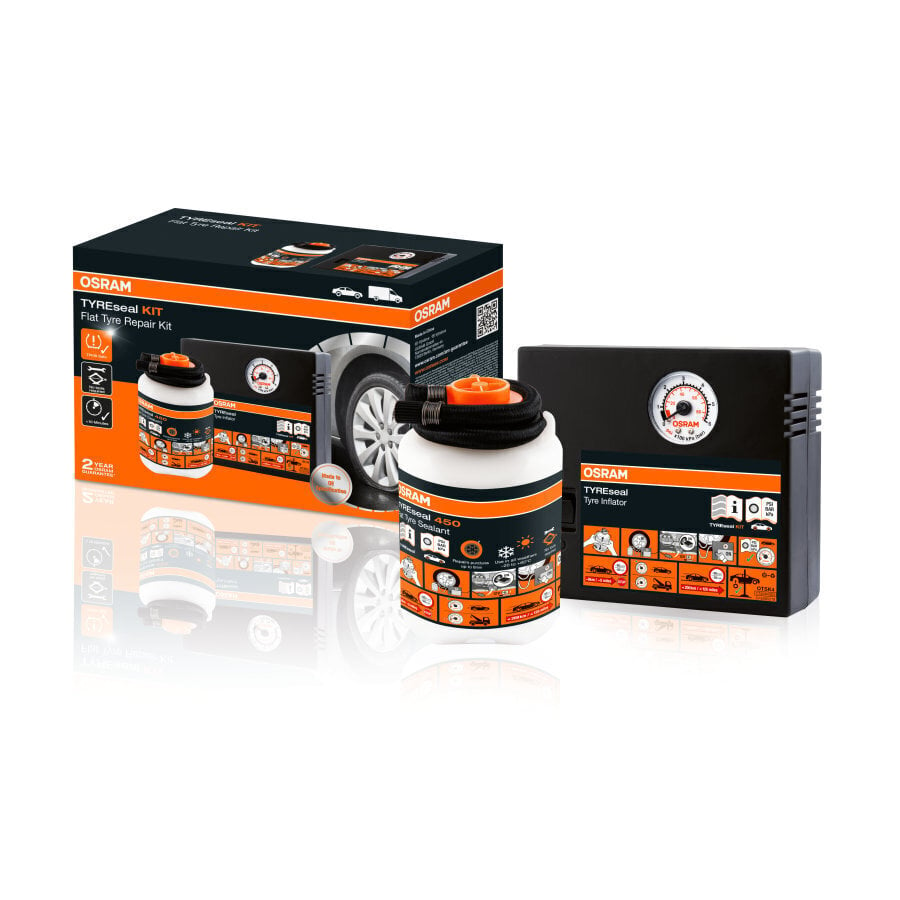 Osram TIREREAL KIT OTSK4 auto elektriline pump koos rehvitihendiga цена и информация | Lisaseadmed | kaup24.ee