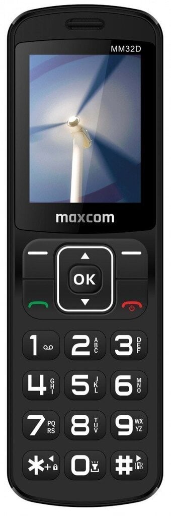 Maxcom GSM MM 32D Comfort, Black цена и информация | Telefonid | kaup24.ee